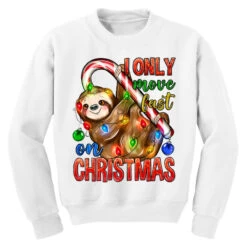 I Only Move Fast On Christmas Sloth Youth Sweatshirt 7 I Only Move Fast On Christmas Sloth Youth Sweatshirt -Santa Clothing Shop pd.2524161267.52.25058318.s3.1 front white ffffff none x0y0 169 800x800 1