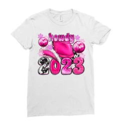 Howdy 2023 Pink Christmas Ladies Fitted T-Shirt -Santa Clothing Shop pd.2524174261.36.25058273.s3.1 front white ffffff none x0y0 154 800x800 1