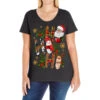 Ho Ho Ho Pharmacy Christmas Ladies Curvy T-Shirt