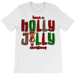 Have A Holly Jolly Christmas Reindeer T-Shirt -Santa Clothing Shop pd.2524207136.24.25058227.s3.1 front white ffffff none x0y0 180 800x800 1