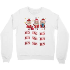 Ho Ho Ho Santa Claus,merry Christmas Crewneck Sweatshirt -Santa Clothing Shop pd.2525869003.32.25074619.s3.1 front white ffffff none x0.5y0 123 800x800 1