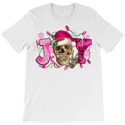 Pink Christmas Joy Skeleton T-Shirt 7 Pink Christmas Joy Skeleton T-Shirt -Santa Clothing Shop pd.2526139837.24.25057813.s3.1 front white ffffff none x0y0 180 800x800 1