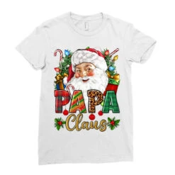 Papa Claus Christmas Ladies Fitted T-Shirt -Santa Clothing Shop pd.2526141037.36.25057805.s3.1 front white ffffff none x0y0 154 800x800 1