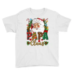 Papa Claus Christmas Youth Tee 7 Papa Claus Christmas Youth Tee -Santa Clothing Shop pd.2526141057.37.25057805.s3.1 front white ffffff none x4y0 121 800x800 1