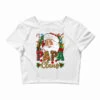 Papa Claus Christmas Crop Top