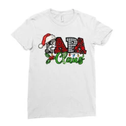 Papa Claus With Christmas Lights And Mistletoe Ladies Fitted T-Shirt -Santa Clothing Shop pd.2526142397.36.25057800.s3.1 front white ffffff none x0y0 154 800x800 1