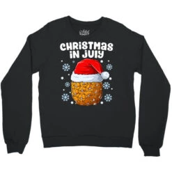 Christmas In July Santa Pineapple Hawaiian Summer Crewneck Sweatshirt -Santa Clothing Shop pd.2526173870.32.25065798.s3.1 front black ffffff none x0y0 124 800x800 1