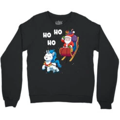 Christmas Santa Unicorn Magical Xmas Santa Claus S Crewneck Sweatshirt 7 Christmas Santa Unicorn Magical Xmas Santa Claus S Crewneck Sweatshirt -Santa Clothing Shop pd.2526174374.32.25065792.s3.1 front black ffffff none x0y0 124 800x800 1