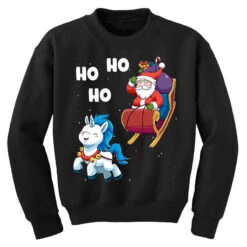 Christmas Santa Unicorn Magical Xmas Santa Claus S Youth Sweatshirt 7 Christmas Santa Unicorn Magical Xmas Santa Claus S Youth Sweatshirt -Santa Clothing Shop pd.2526174404.52.25065792.s3.1 front black ffffff none x0y0 169 800x800 1