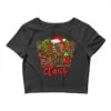 Christmas Jelly Bean Claus Crop Top