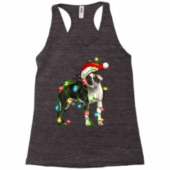 Christmas Boston Terrier Racerback Tank -Santa Clothing Shop pd.2526232640.45.25084639.s3.1 front charcoal black ffffff none x7y0 130 800x800 1