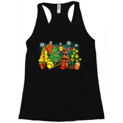 Christmas Trees With Softball Racerback Tank -Santa Clothing Shop pd.2526233534.45.25084655.s3.1 front black ffffff none x0y0 144 800x800 1