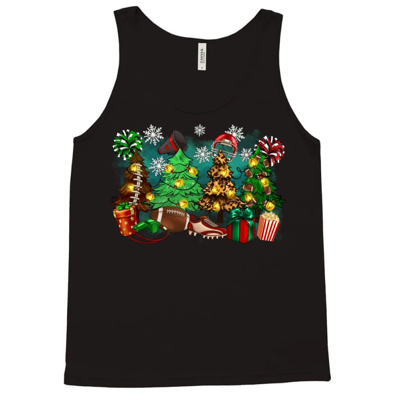 Christmas Trees With Football Tank Top 3 Christmas Trees With Football Tank Top - Image 3