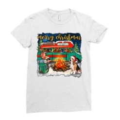 Merry Christmas With Camper Van Ladies Fitted T-Shirt -Santa Clothing Shop pd.2526247818.36.25057788.s3.1 front white ffffff none x0y0 154 800x800 1