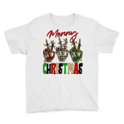 Merry Christmas Skeleton Hands Youth Tee 7 Merry Christmas Skeleton Hands Youth Tee -Santa Clothing Shop pd.2526248866.37.25057786.s3.1 front white ffffff none x0y0 129 800x800 1