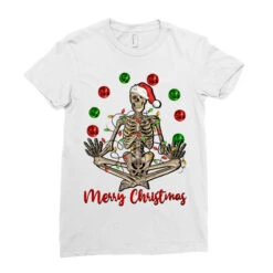 Merry Christmas Skeleton Ladies Fitted T-Shirt -Santa Clothing Shop pd.2526249489.36.25057779.s3.1 front white ffffff none x1.5y0 151 800x800 1