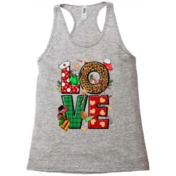 Love Nurse Christmas Racerback Tank -Santa Clothing Shop pd.2526254941.45.25057777.s3.1 front grey ffffff none x7.5y0 129 800x800 1