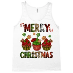 Merry Christmas Cupcakes Tank Top -Santa Clothing Shop pd.2526255175.30.25057776.s3.1 front white ffffff none x0y0 180 800x800 1