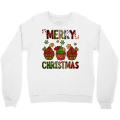 Merry Christmas Cupcakes Crewneck Sweatshirt 7 Merry Christmas Cupcakes Crewneck Sweatshirt -Santa Clothing Shop pd.2526255185.32.25057776.s3.1 front white ffffff none x0y0 124 800x800 1