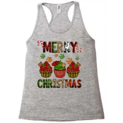 Merry Christmas Cupcakes Racerback Tank 7 Merry Christmas Cupcakes Racerback Tank -Santa Clothing Shop pd.2526255199.45.25057776.s3.1 front grey ffffff none x0y0 144 800x800 1