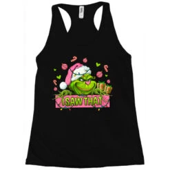 Christmas Characters I+saw+that+ Racerback Tank -Santa Clothing Shop pd.2526262449.45.25084753.s3.1 front black ffffff none x0y0 144 800x800 1