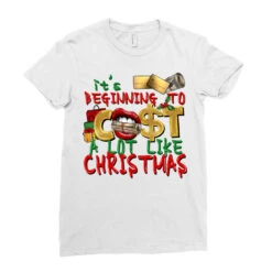 It's Beginning To Cost A Lot Like Christmas Ladies Fitted T-Shirt -Santa Clothing Shop pd.2526262568.36.25057761.s3.1 front white ffffff none x0y0 154 800x800 1