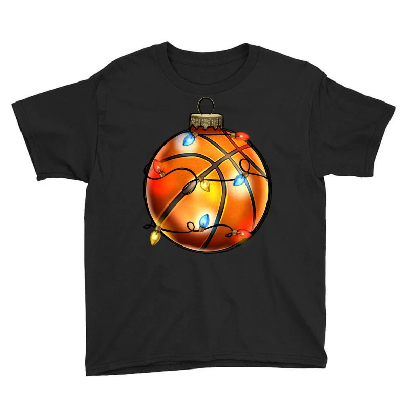 Christmas Baskeball Youth Tee 3 Christmas Baskeball Youth Tee - Image 3