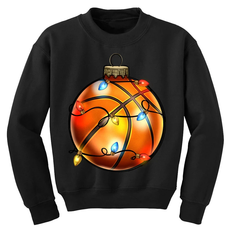 Christmas Baskeball Youth Sweatshirt 3 Christmas Baskeball Youth Sweatshirt - Image 3