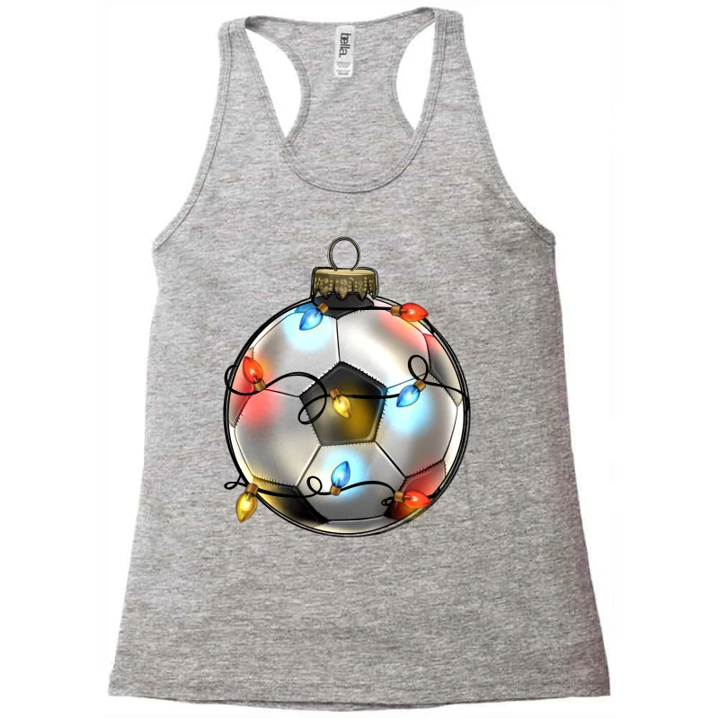Christmas Soccer Racerback Tank 3 Christmas Soccer Racerback Tank - Image 3