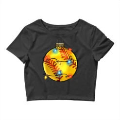 Christmas Softball Crop Top