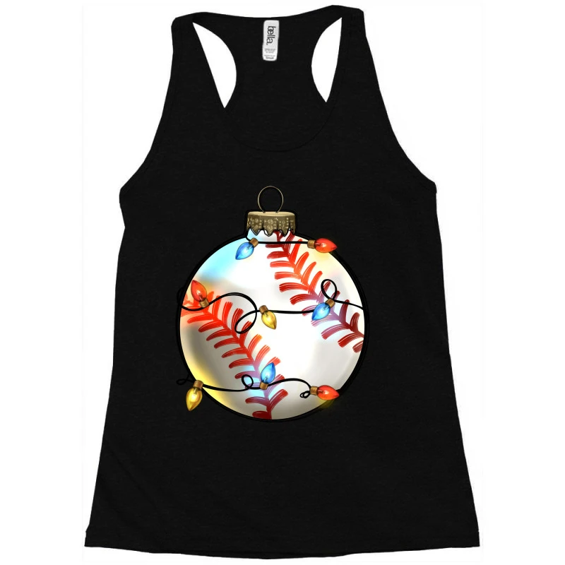Christmas Baseball Racerback Tank 3 Christmas Baseball Racerback Tank - Image 3