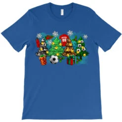 Christmas Trees With Soccer T-Shirt -Santa Clothing Shop pd.2526263937.24.25084799.s3.1 front royal blue ffffff none x0y17 180 800x800 1