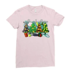 Christmas Trees With Tennis Ladies Fitted T-Shirt 7 Christmas Trees With Tennis Ladies Fitted T-Shirt -Santa Clothing Shop pd.2526264251.36.25084752.s3.1 front light pink ffffff none x0y0 154 800x800 1