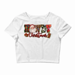 Howdy Christmas Santa Crop Top
