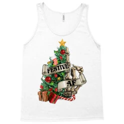 Festive Af Christmas Middle Finger Tank Top -Santa Clothing Shop pd.2526285895.30.25057743.s3.1 front white ffffff none x10.5y0 159 800x800 1