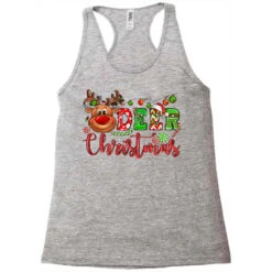 Deer Christmas Reindeer Racerback Tank 7 Deer Christmas Reindeer Racerback Tank -Santa Clothing Shop pd.2526287831.45.25057724.s3.1 front grey ffffff none x0y0 144 800x800 1