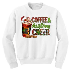 Coffee And Christmas Cheer Youth Sweatshirt -Santa Clothing Shop pd.2526288362.52.25057716.s3.1 front white ffffff none x0y0 169 800x800 1