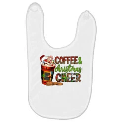 Coffee And Christmas Cheer Baby Bibs