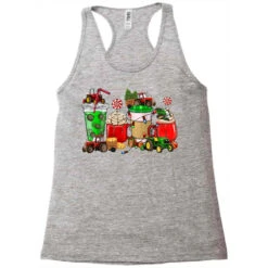 Christmas Tractor Coffee Cup Racerback Tank -Santa Clothing Shop pd.2526288475.45.25057701.s3.1 front grey ffffff none x0y0 144 800x800 1