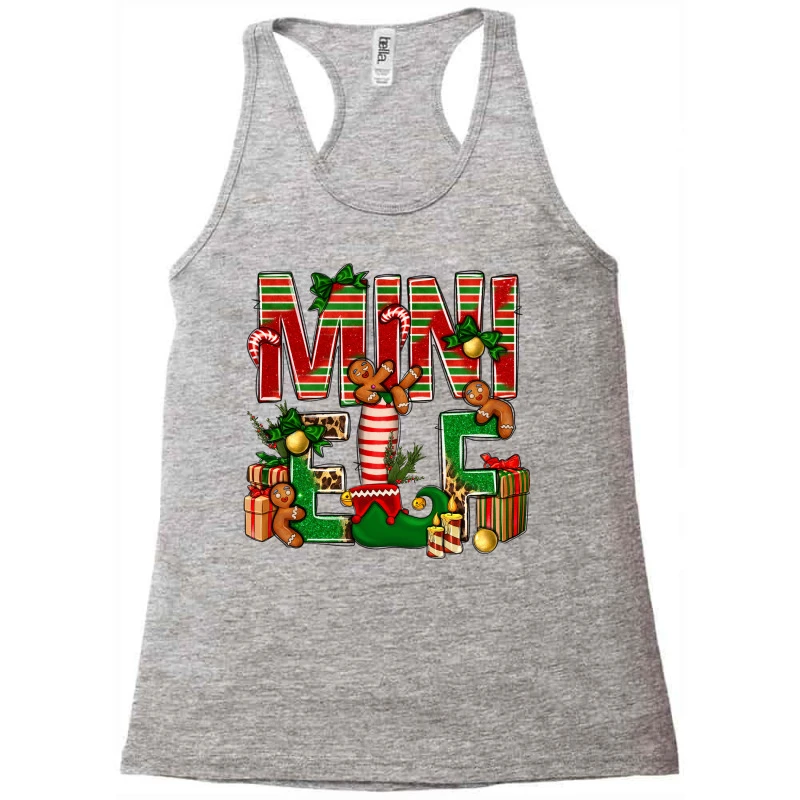 Christmas Mini Elf Racerback Tank 3 Christmas Mini Elf Racerback Tank - Image 3