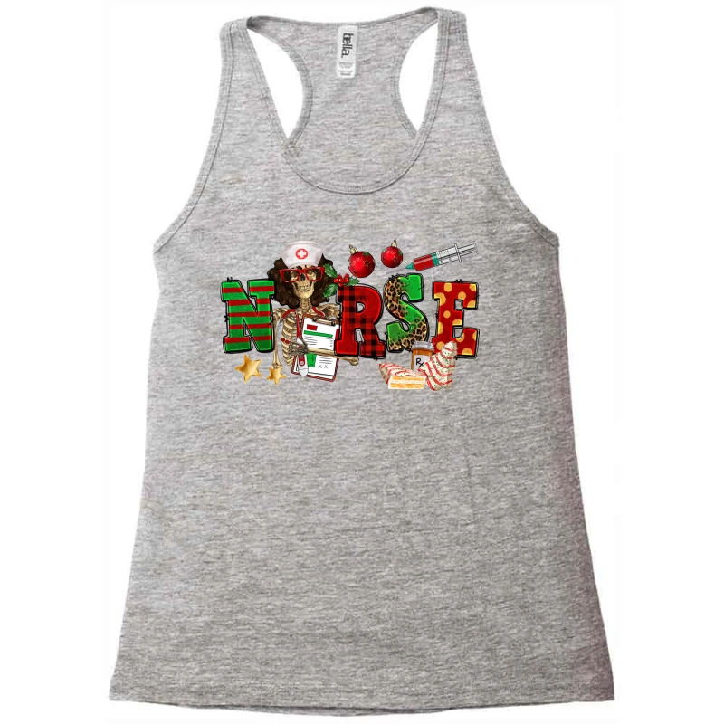 Christmas Nurse Racerback Tank 3 Christmas Nurse Racerback Tank - Image 3