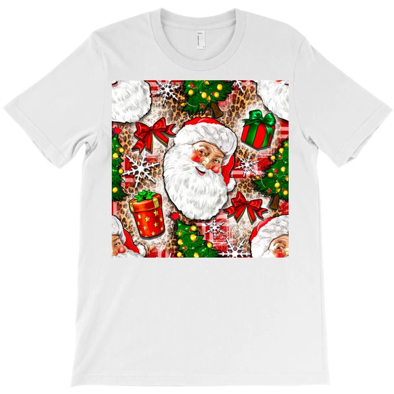 Christmas Santa Claus And Gift Box T-Shirt 3 Christmas Santa Claus And Gift Box T-Shirt - Image 3