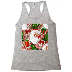 Christmas Santa Claus And Gift Box Racerback Tank -Santa Clothing Shop pd.2526290071.45.25057689.s3.2 front grey ffffff none x0y0 144 800x800 1