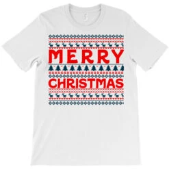 Happy Merry Christmas Pattern T-Shirt -Santa Clothing Shop pd.2526294614.24.25086402.s3.1 front white ffffff none x0y0 180 800x800 1