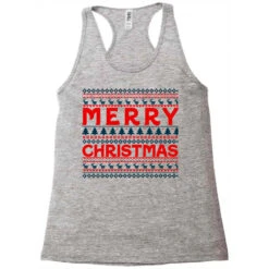 Happy Merry Christmas Pattern Racerback Tank 7 Happy Merry Christmas Pattern Racerback Tank -Santa Clothing Shop pd.2526294682.45.25086402.s3.1 front grey ffffff none x0y0 144 800x800 1
