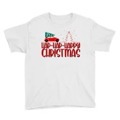 Hap Hap Happy Christmas Youth Tee -Santa Clothing Shop pd.2526294821.37.25086404.s3.1 front white ffffff none x0y0 129 800x800 1