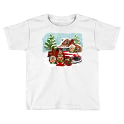 Christmas Gnomes With Red Truck Toddler T-shirt
