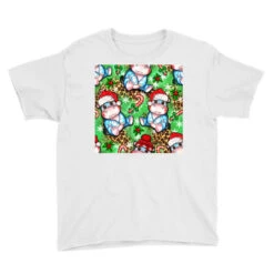 Christmas Cute Hippo Sitting Youth Tee -Santa Clothing Shop pd.2526307851.37.25057675.s3.2 front white ffffff none x0y0 129 800x800 1