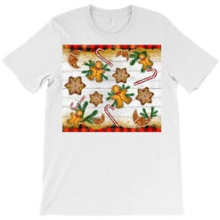 Christmas Gingerbread Cookies And Candy Cane T-Shirt -Santa Clothing Shop pd.2526308029.24.25057674.s3.3 front white ffffff none x0y0 180 800x800 1