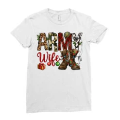 Christmas Army Wife Ladies Fitted T-Shirt 7 Christmas Army Wife Ladies Fitted T-Shirt -Santa Clothing Shop pd.2526312837.36.25057661.s3.1 front white ffffff none x0y0 154 800x800 1